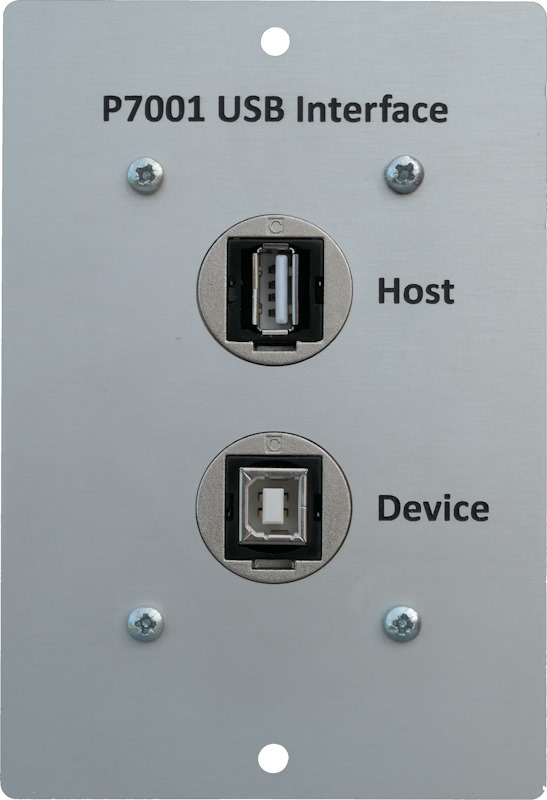 Interface front panel view